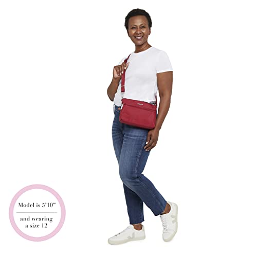 Lightweight Water-Resistant Crossbody Bag with Locking Zipper M471246