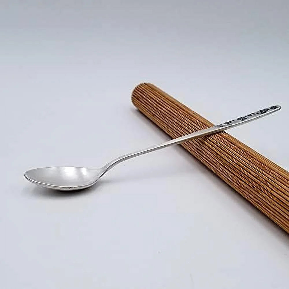 Sterling Silver Rice Spoon Dessert Spoon Stirring Spoon Tableware A148117