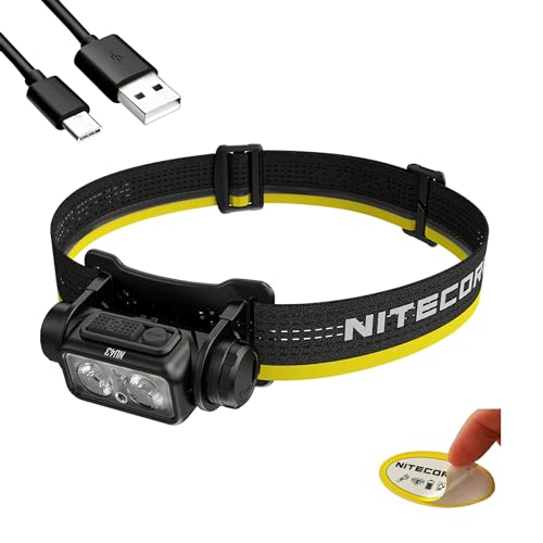 Rechargeable Headlamp, 1400 lumens USB-C Lightweight with Spotlight, Floodlight, Red Light U775
