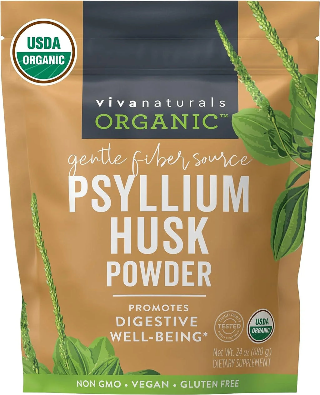 Organic Psyllium Husk Powder (1.5 lbs) Y71564