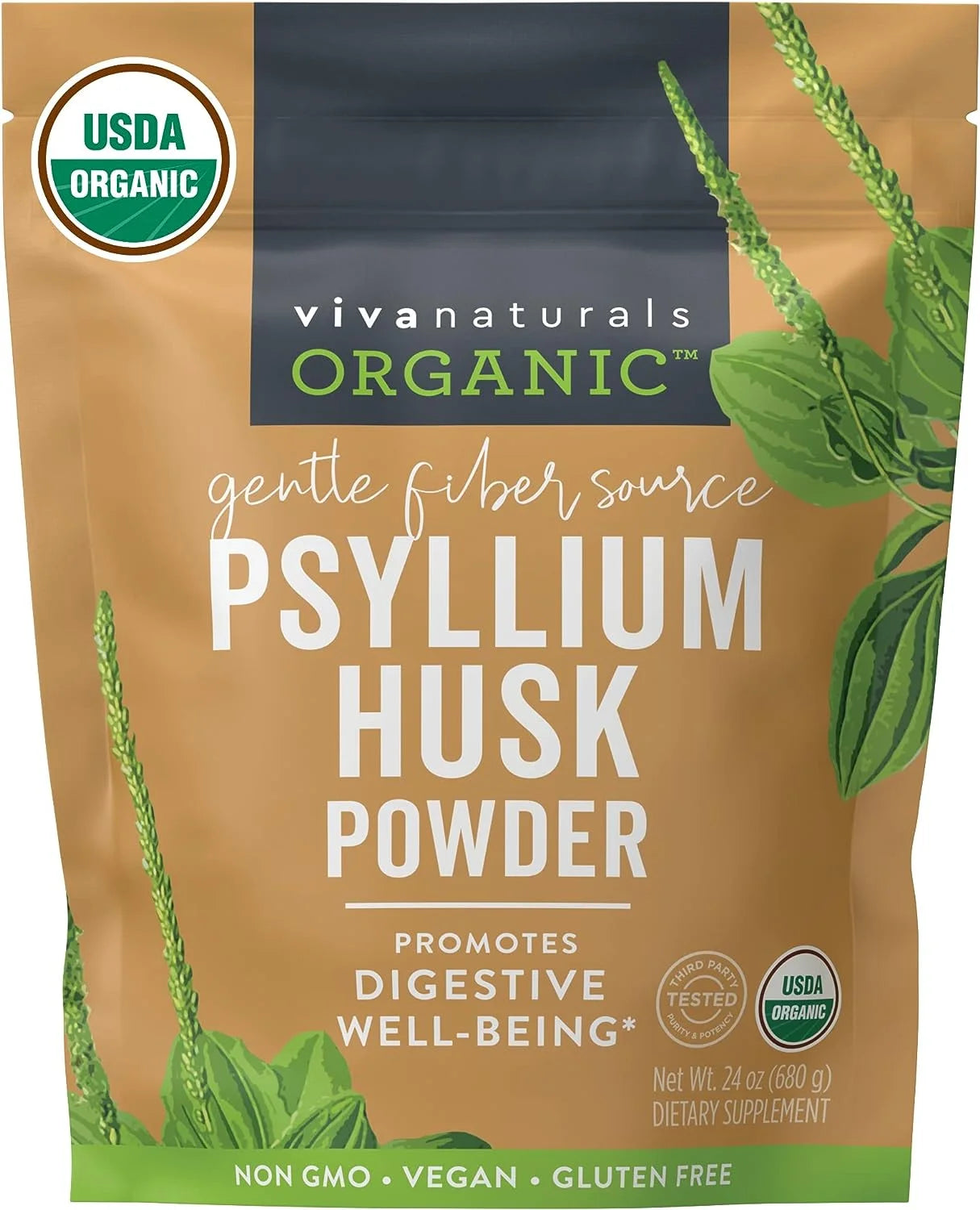Organic Psyllium Husk Powder (1.5 lbs) Y71564