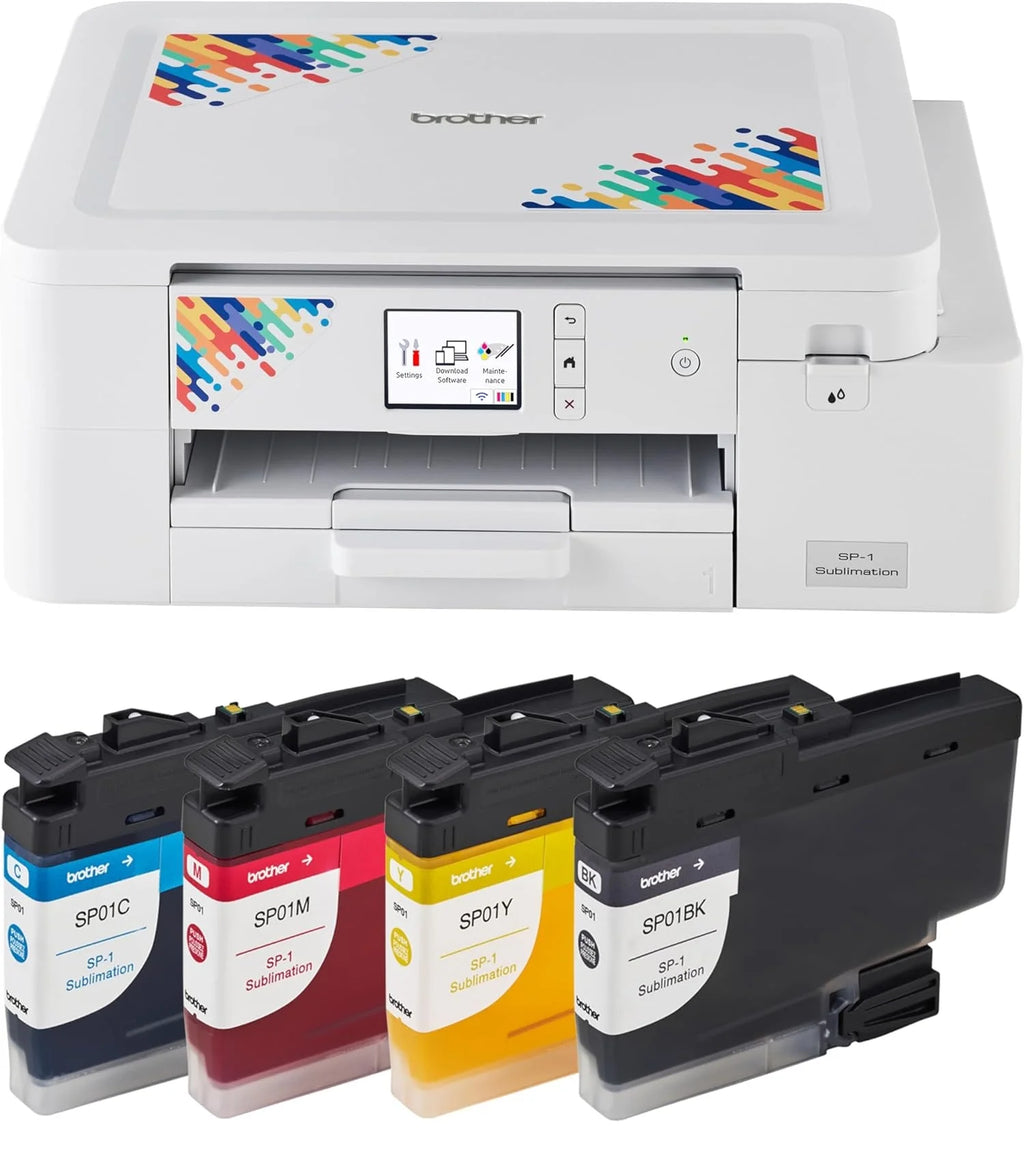 Sublimation Printer and 4-Color Sublimation Ink Cartridge Set B283
