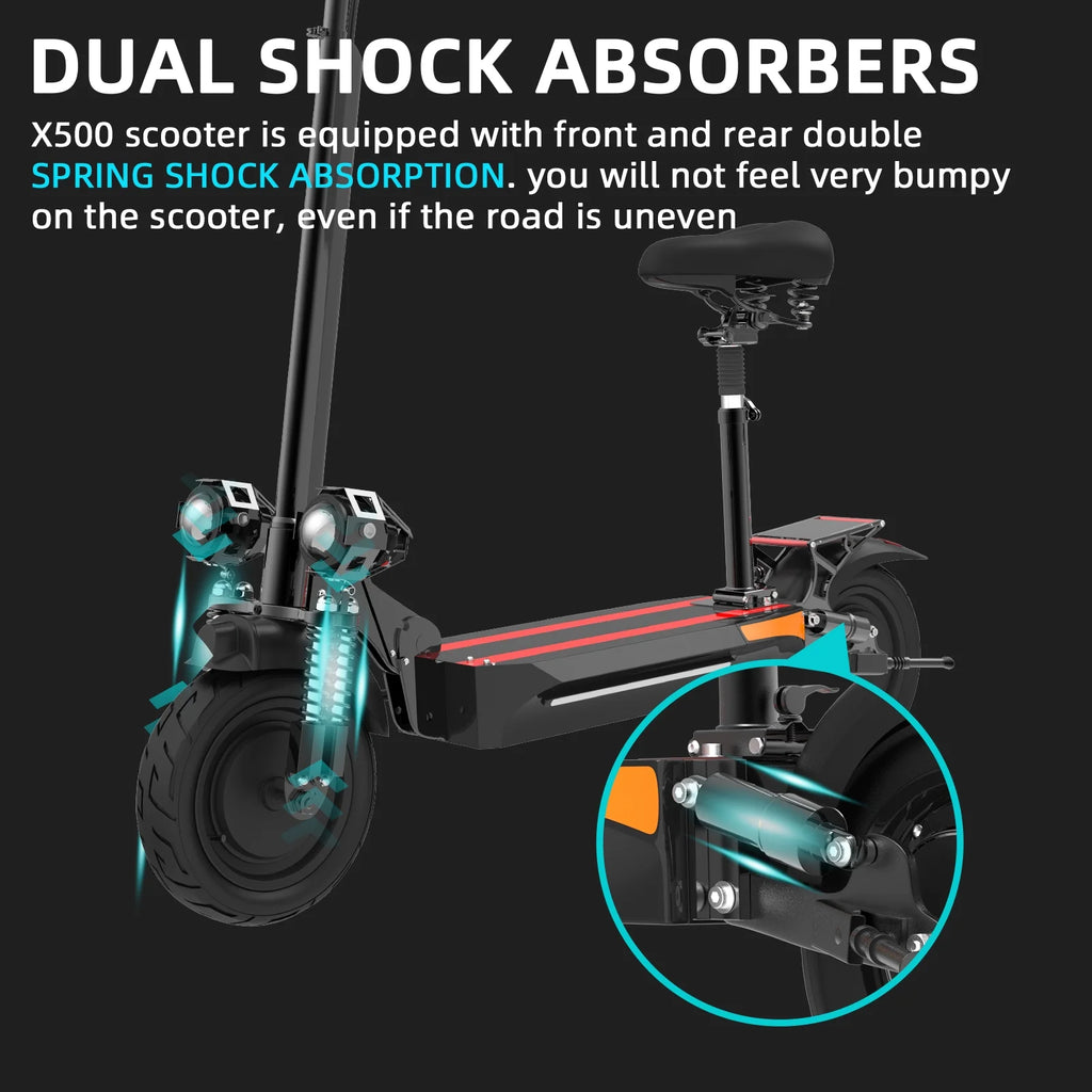 2000W Dual Motor Foldable Electric Scooter A456