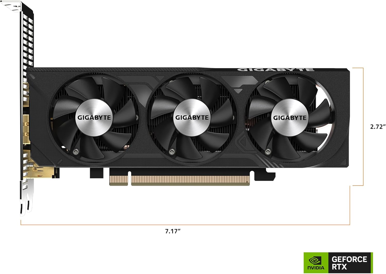 GeForce RTX 4060 OC Low Profile 8G Graphics Card, 8GB 128-bit GDDR6 H641371