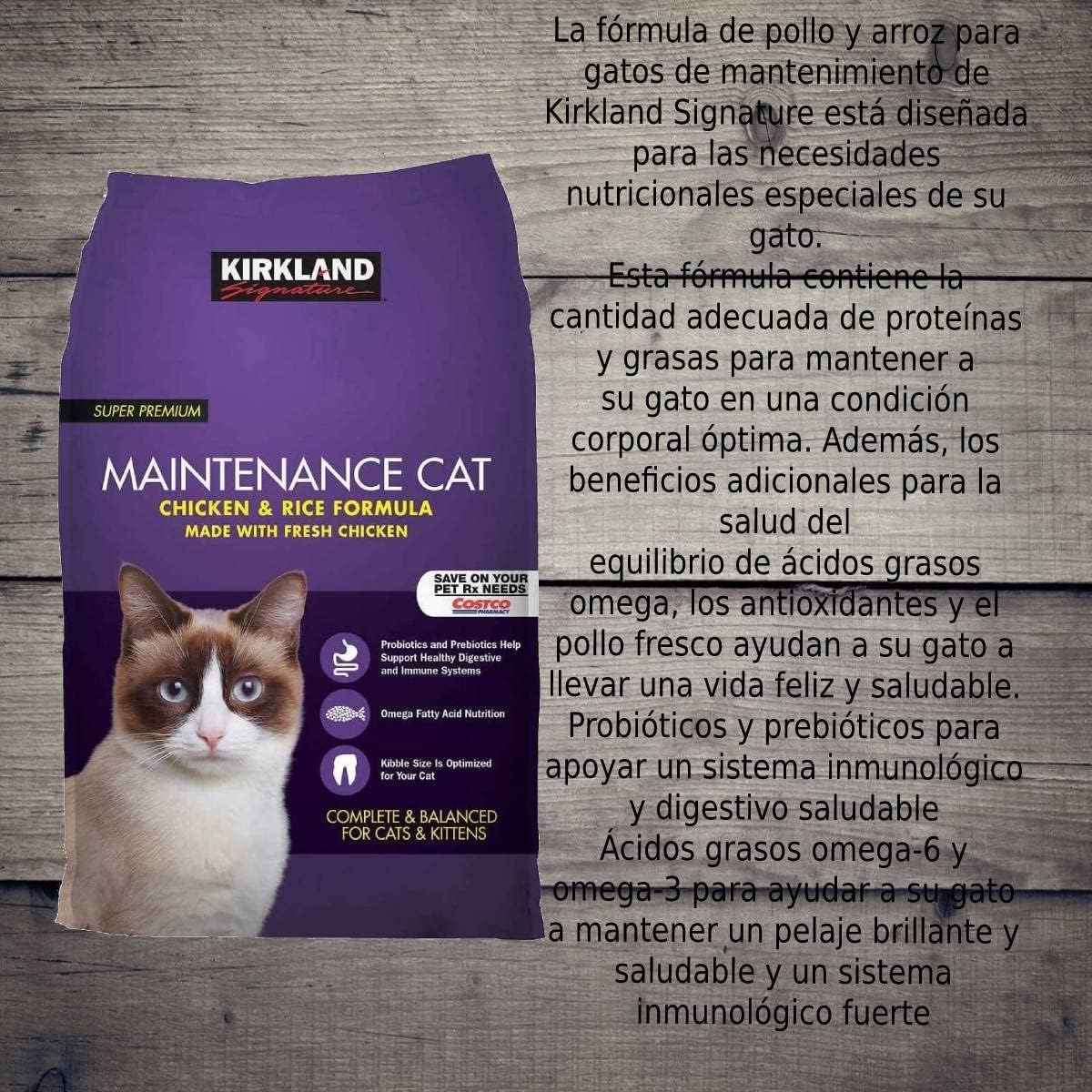Kirkland Signature Chicken and Rice Cat Food 25 lbs. V1273