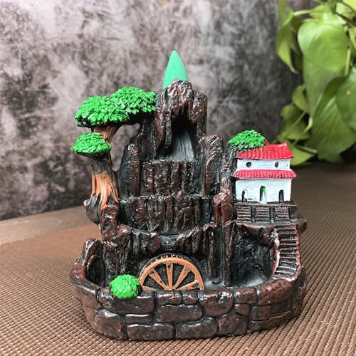 Incense Holder Resin Reflux Waterwheel Incense Burner O5200