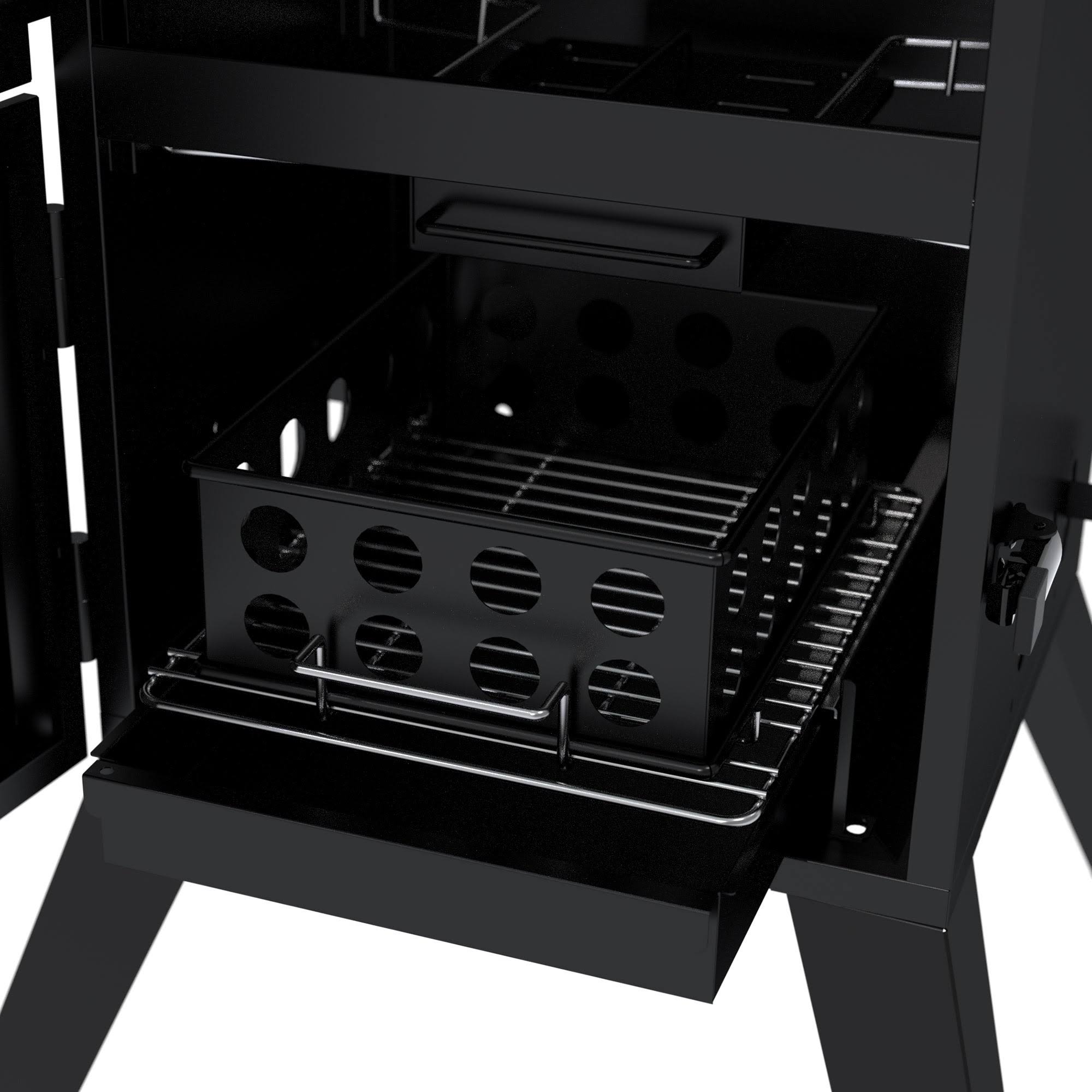 Black Vertical Charcoal Smoker K60090