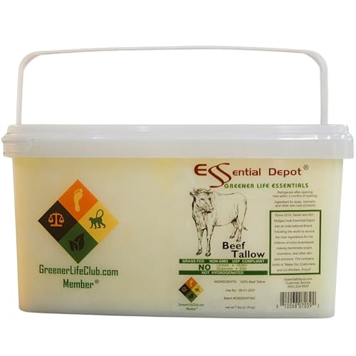 7 lbs Grass Fed Non-GMO Food Grade Beef Tallow T6478