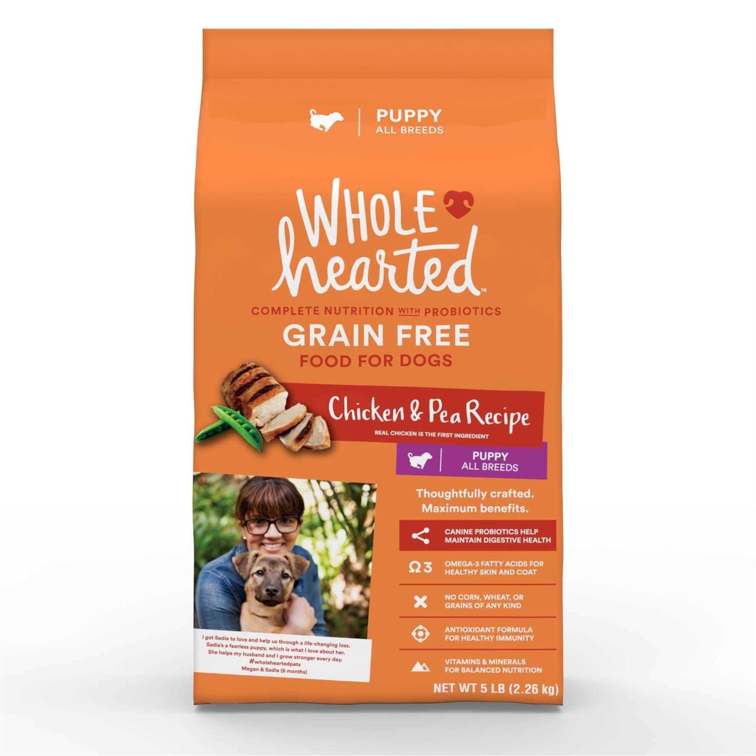 Grain Free Chicken and Pea Recipe Dry Puppy Food V795723