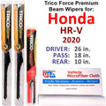 Set of 3 Performance Beam Wipers with Rear Wiper V3176