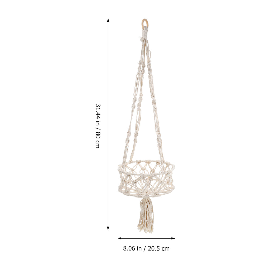 Woven Fruit Basket Hanging Flower Pot L783030