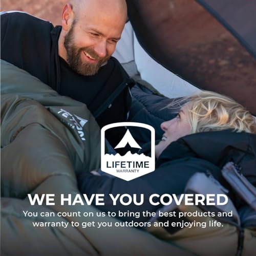 20 Degree 0 Degree Double Sleeping Bag with Compression Sack U40742