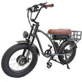 Dual Motor 2000W Electric Bike, Full Suspension, 18AH Removable Battery, Fat Tire Bicycle with Long Seat & Basket E187