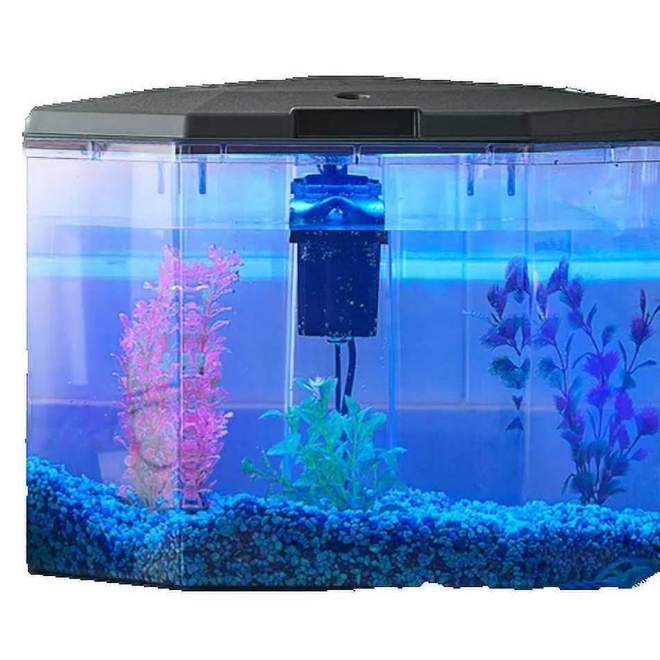 6.5-Gallon Semi-Hex Aquarium Kit with LED Lighting F17491
