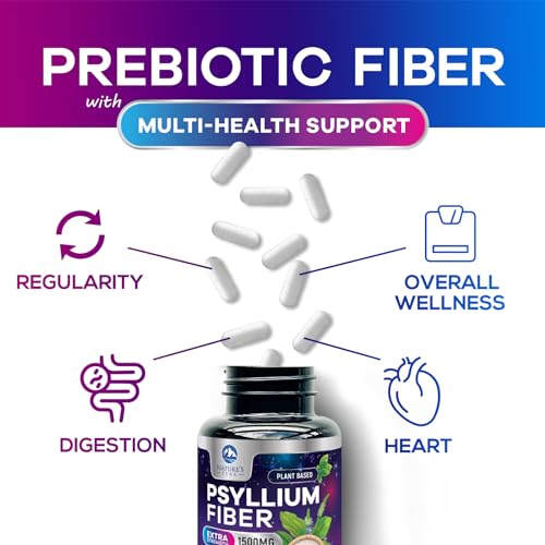 120 Capsules Psyllium Husk Powder Caps 1500mg D87043