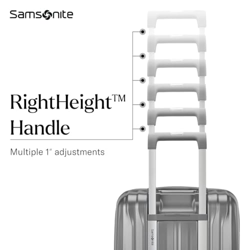 Silver Shimmer 19" Lightweight Hardside Carry-On Luggage E8684