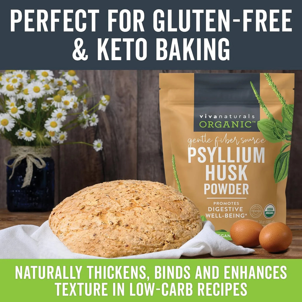 Organic Psyllium Husk Powder (1.5 lbs) Y71564