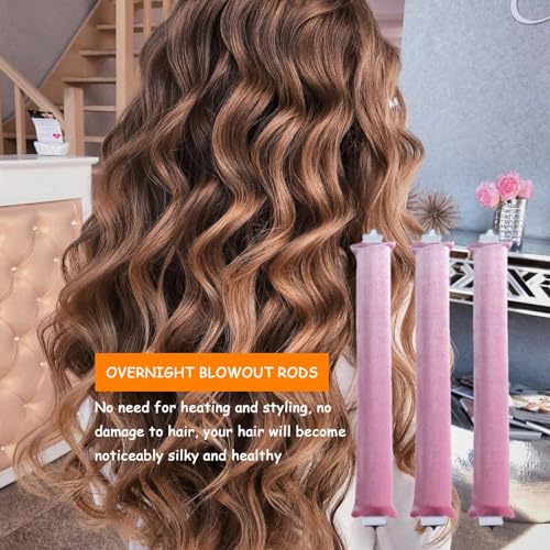 Velvet Heatless Curling Rods with Hook O943