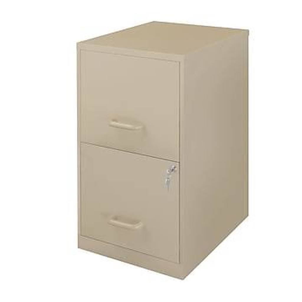 2-Drawer Locking Vertical File Cabinet Putty Beige P47474