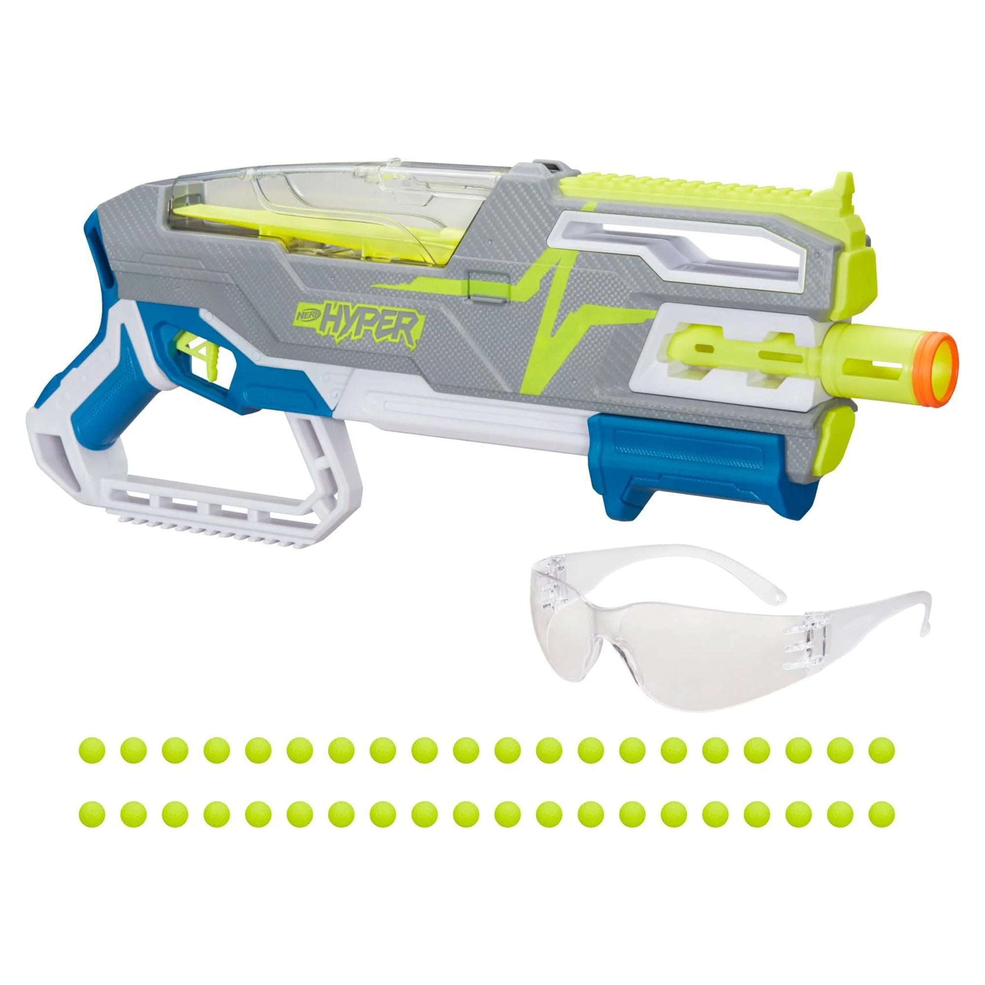 40 Nerf Hyper Rounds Pump-Action Blaster B29206