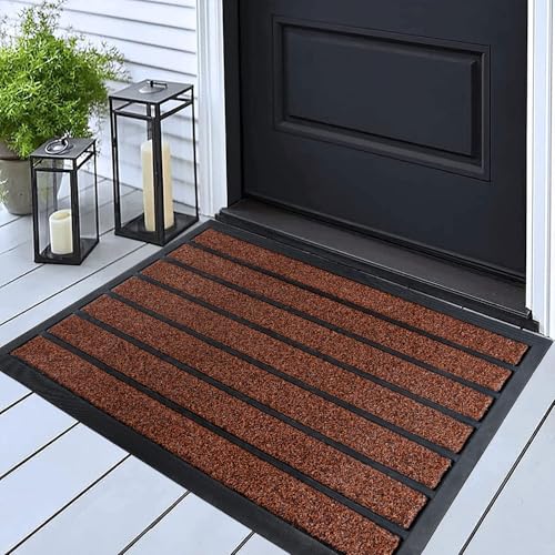 Extra Durable Door Mat (30" x 17", Bright Brown) H3271