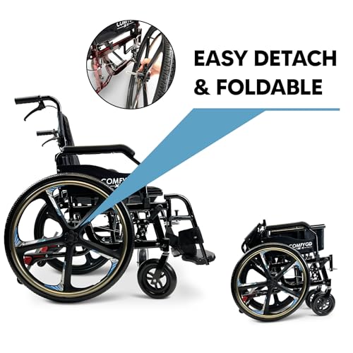 Black Self Propelled Wheelchair 17.5" Seat Width T87360