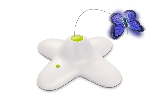 2 in 1 Cat Wand Toy with Butterfly Spinner, USB Rechargeable C767
