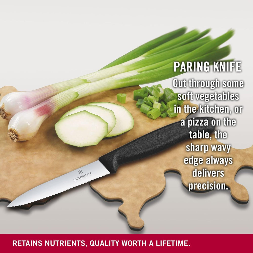 Black Serrated Paring Knife X5935