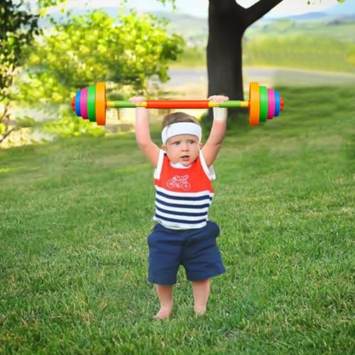 Adjustable Toddler Weight Set with Barbell Dumbbell Kettlebell L42028