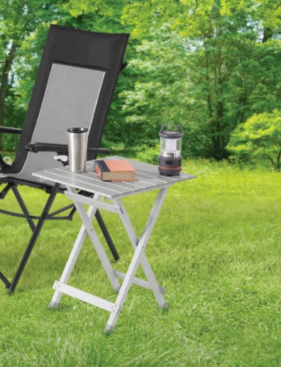 Silver Aluminum Camping Table P590