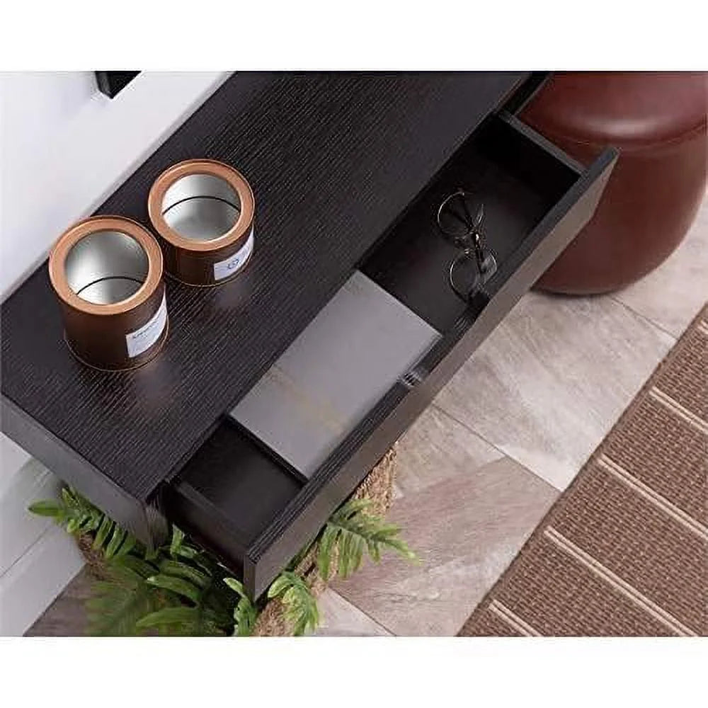 Cappuccino Wood Floating TV Stand T935568