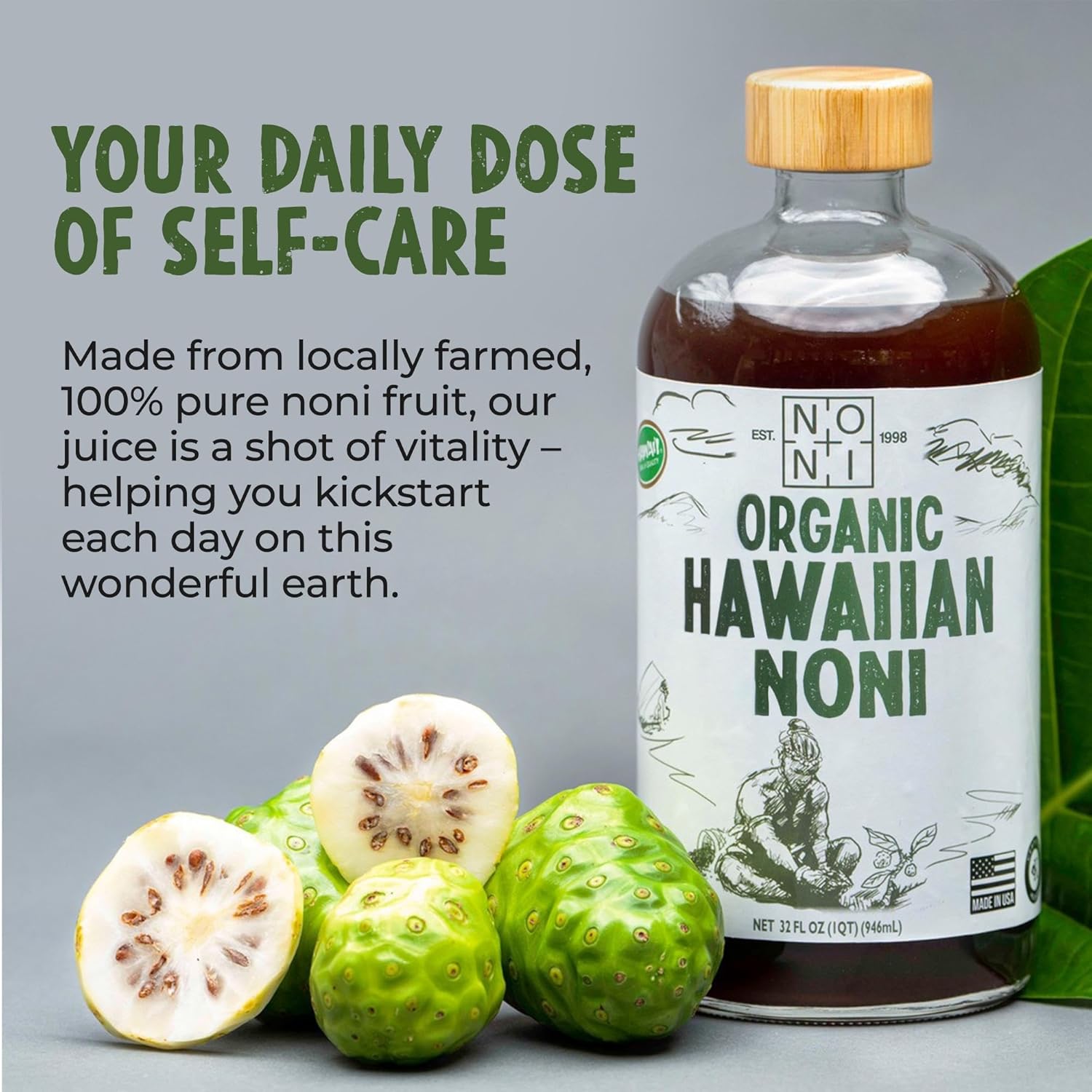 100% Pure Hawaiian Organic Noni Juice U3268