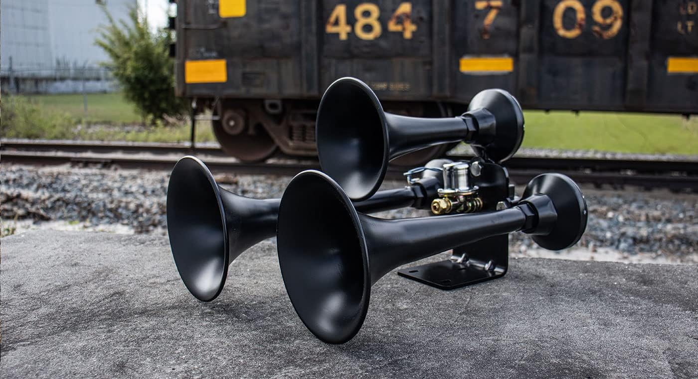 Black 1.5 Gallon 120PSI Train Horn Kit C8988