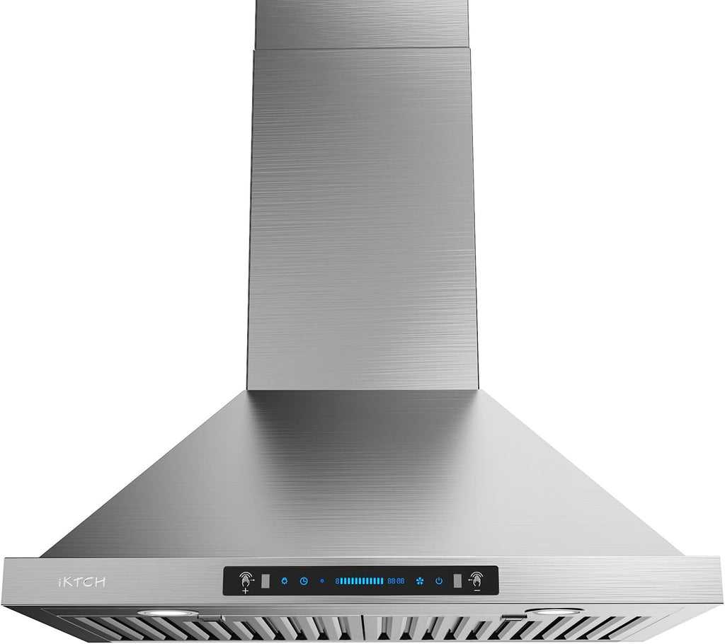 30-inch Wall Mount Range Hood 900 CFM Ducted/Ductless Convertible Stainless Steel K893