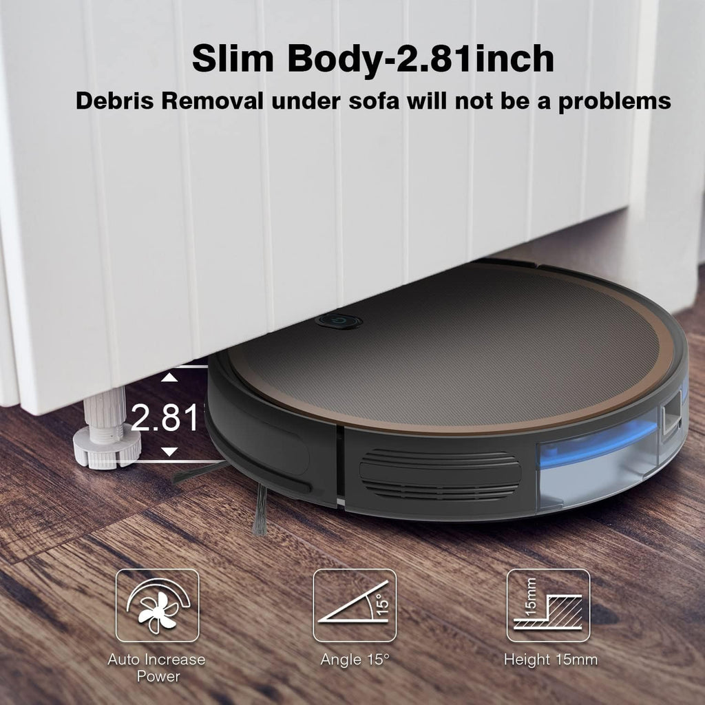 2000pa Suction Robotic Vacuum Cleaner with Boundary Strips K626213