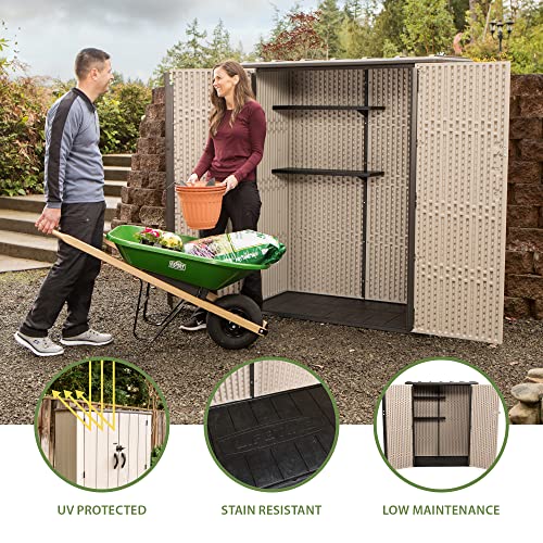 Vertical Storage Shed, Desert Sand T842546