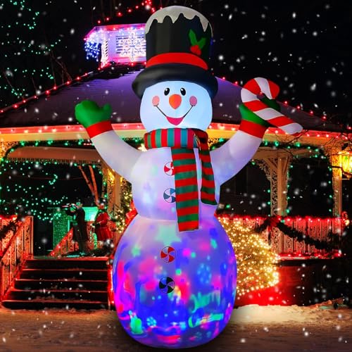 10 Ft Inflatable Christmas Snowman with Candy Decoration M92356