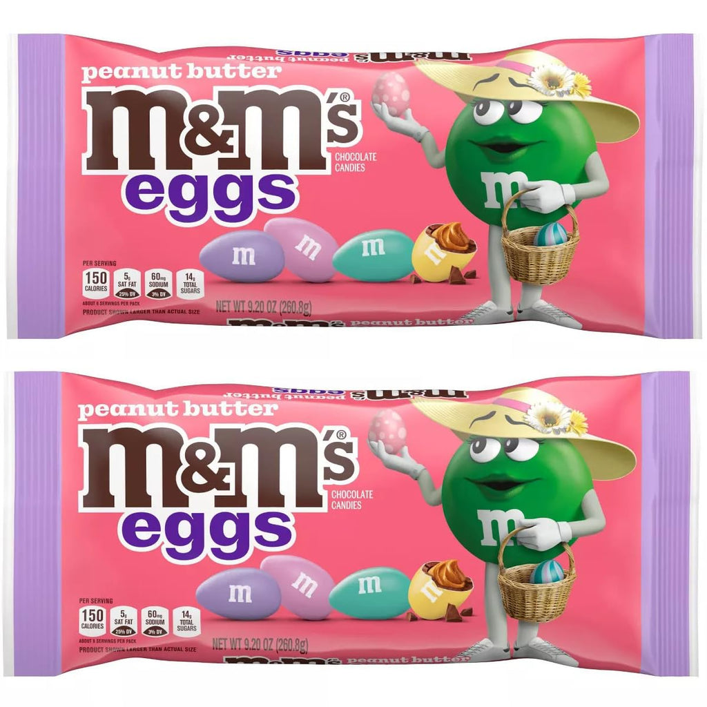 Peanut Butter M and Ms Easter Eggs, Pack of 2 x 9.9oz Bags J96876