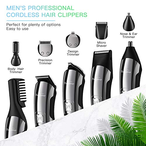 Beard Trimmer, IPX7 Waterproof Cordless Electric Razor with LED Display I82759