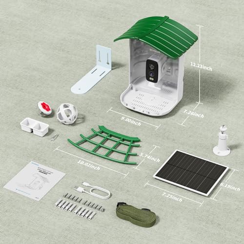 Bird Feeder with Camera, Solar Panel T974675