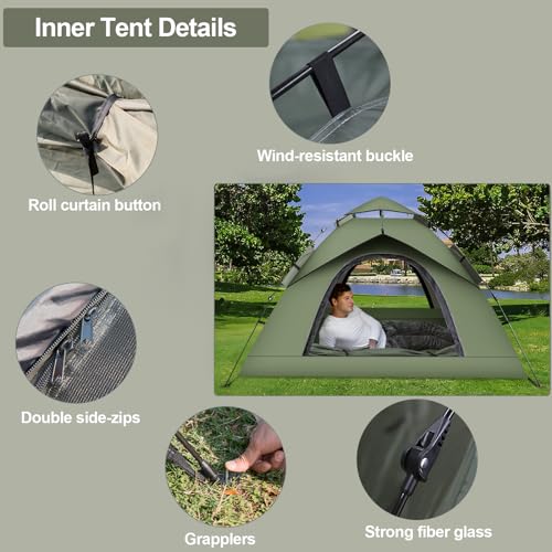 2-3 Person Instant Pop Up Camping Tent L4515