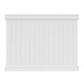 White Vinyl Flat-top Fence Panel X227604