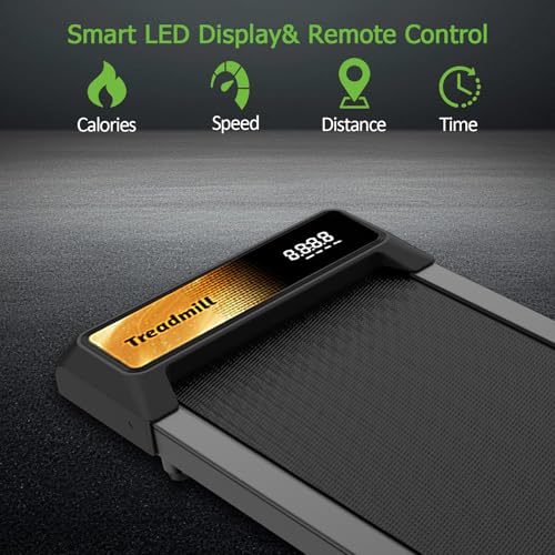 Compact Portable Walking Pad Treadmill with Remote Control Z9114