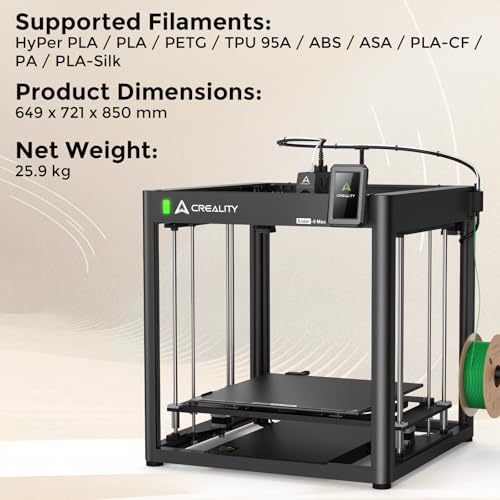 3D Printer, 4-Color CFS System, 500mm/s Speed, All-Metal Frame, 260x260x300mm Build Volume K1144