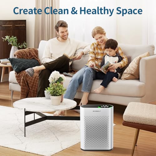 White Air Purifier for Large Room up to 2400 Ft² N44345