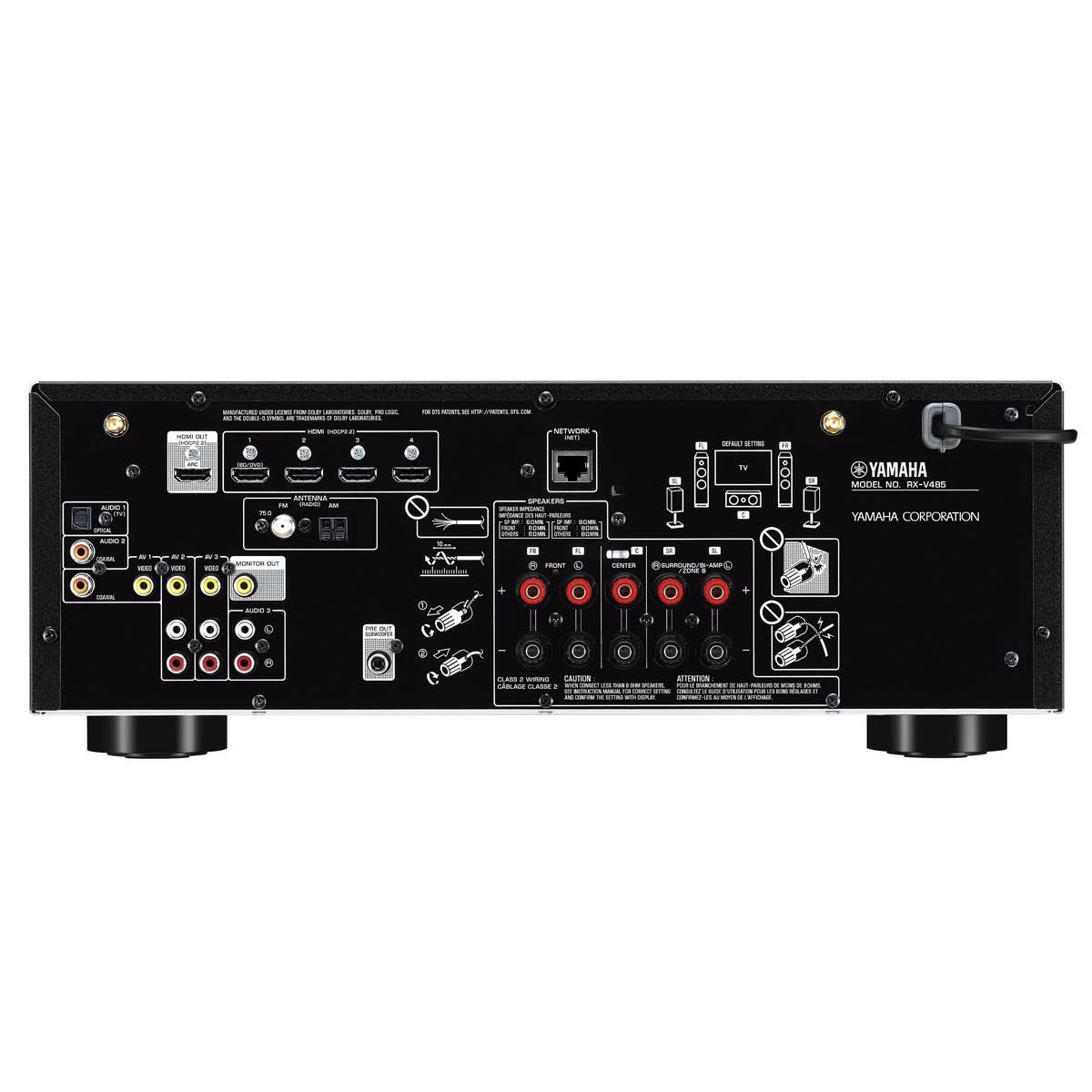 5.1 Channel AV Network Receiver with Wireless Speakers (White) Y8306