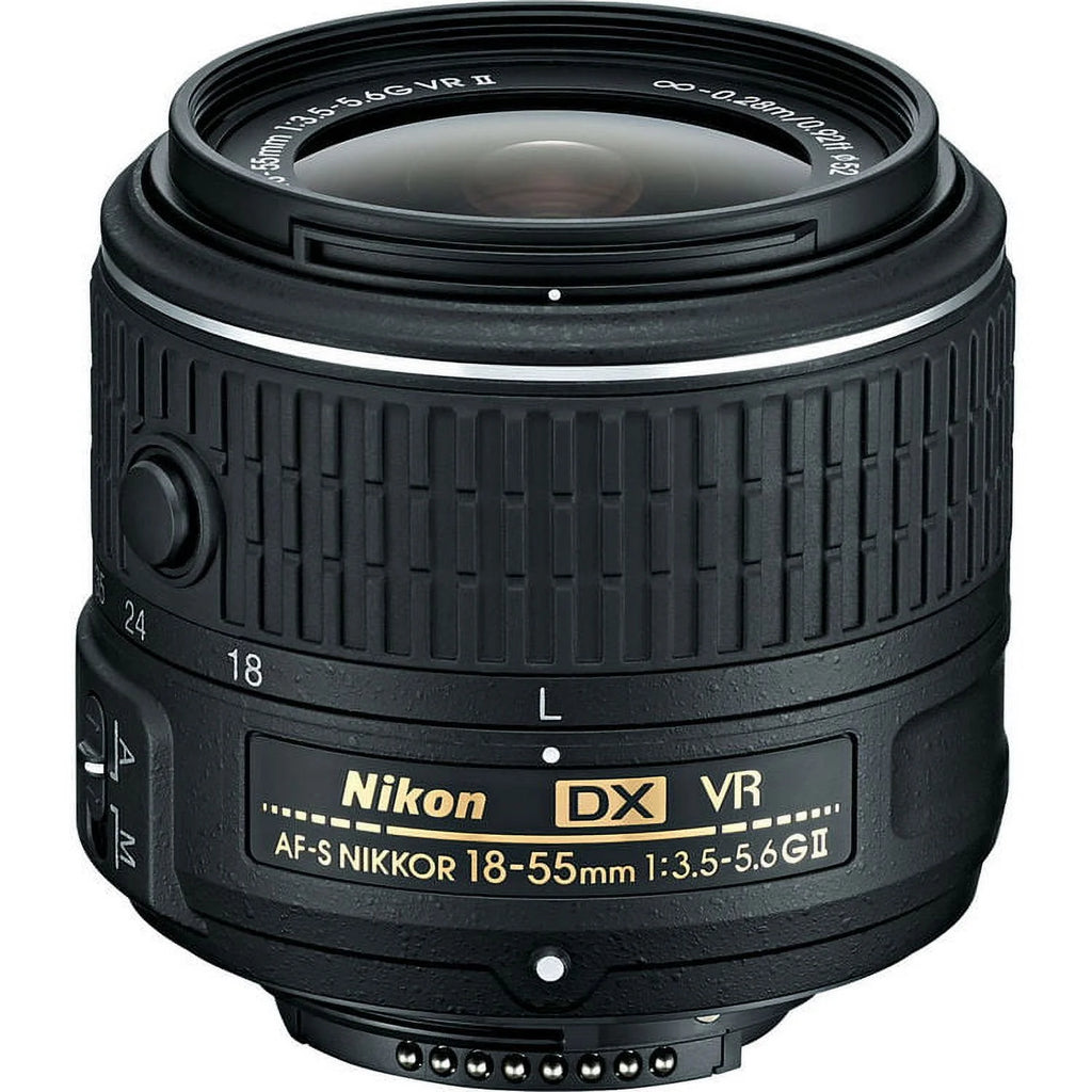 Nikon D5300 D5600 DSLR Digital Camera with AF-P 18-55mm VR 55-200mm VR Lens 128GB MC Case Battery Charger E2645