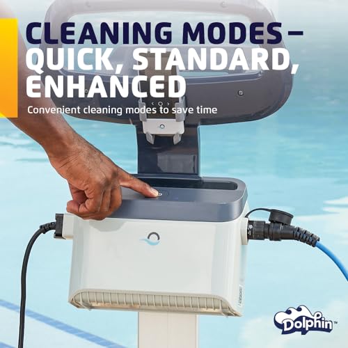 Automatic Robotic Pool Vacuum Cleaner with Remote Control and Caddy F124958