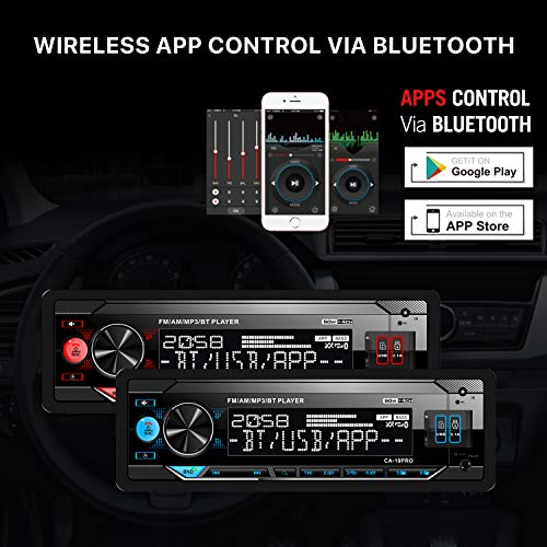 Single Din Bluetooth Car Stereo with Dual USB SD AUX FM AM Radio Receiver E99200