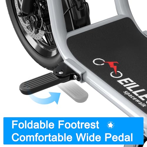 Silver Electric Scooter with 500W Motor and 14" Pneumatic Tire F3419